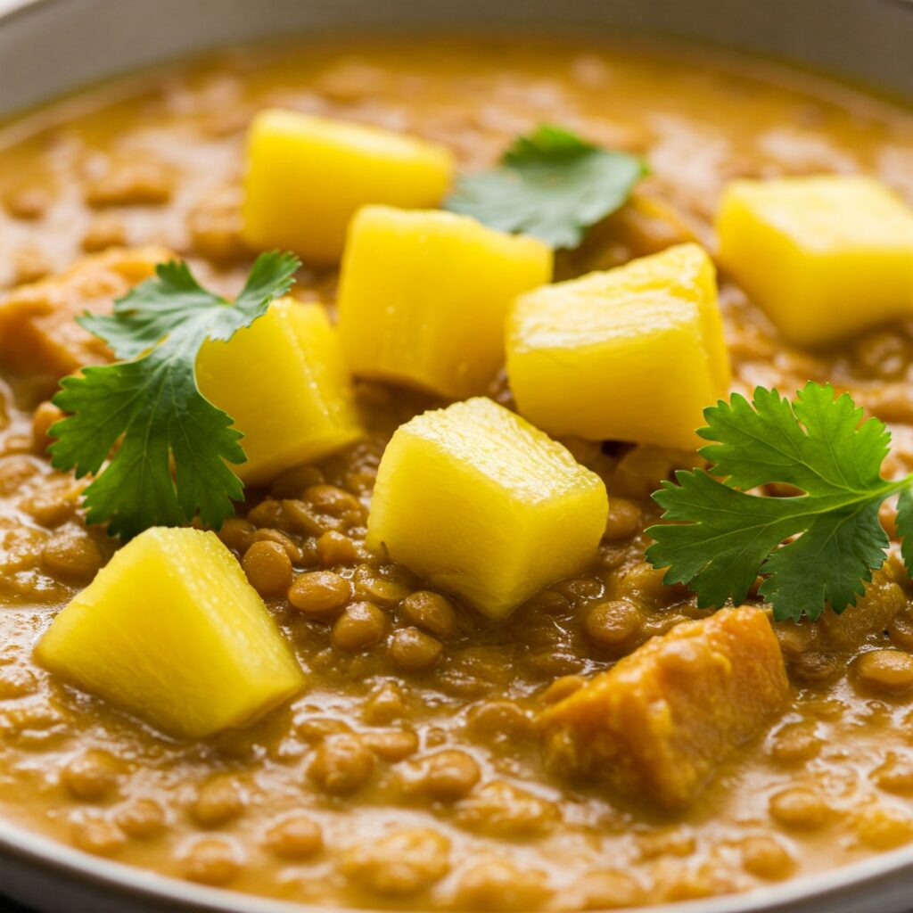 Lentil Curry with Coconut and Pineapple - AI
