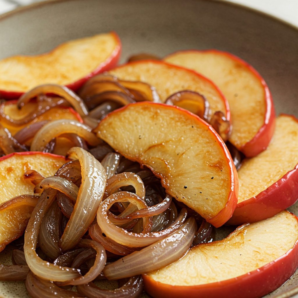 Caramelized Onions and Apples unexpected vegan food pairings