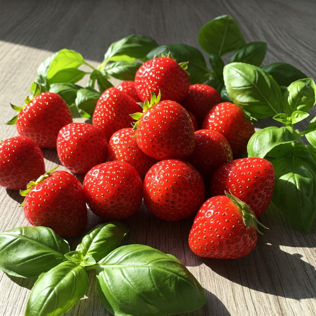 Strawberry and Basil unexpected vegan food pairings